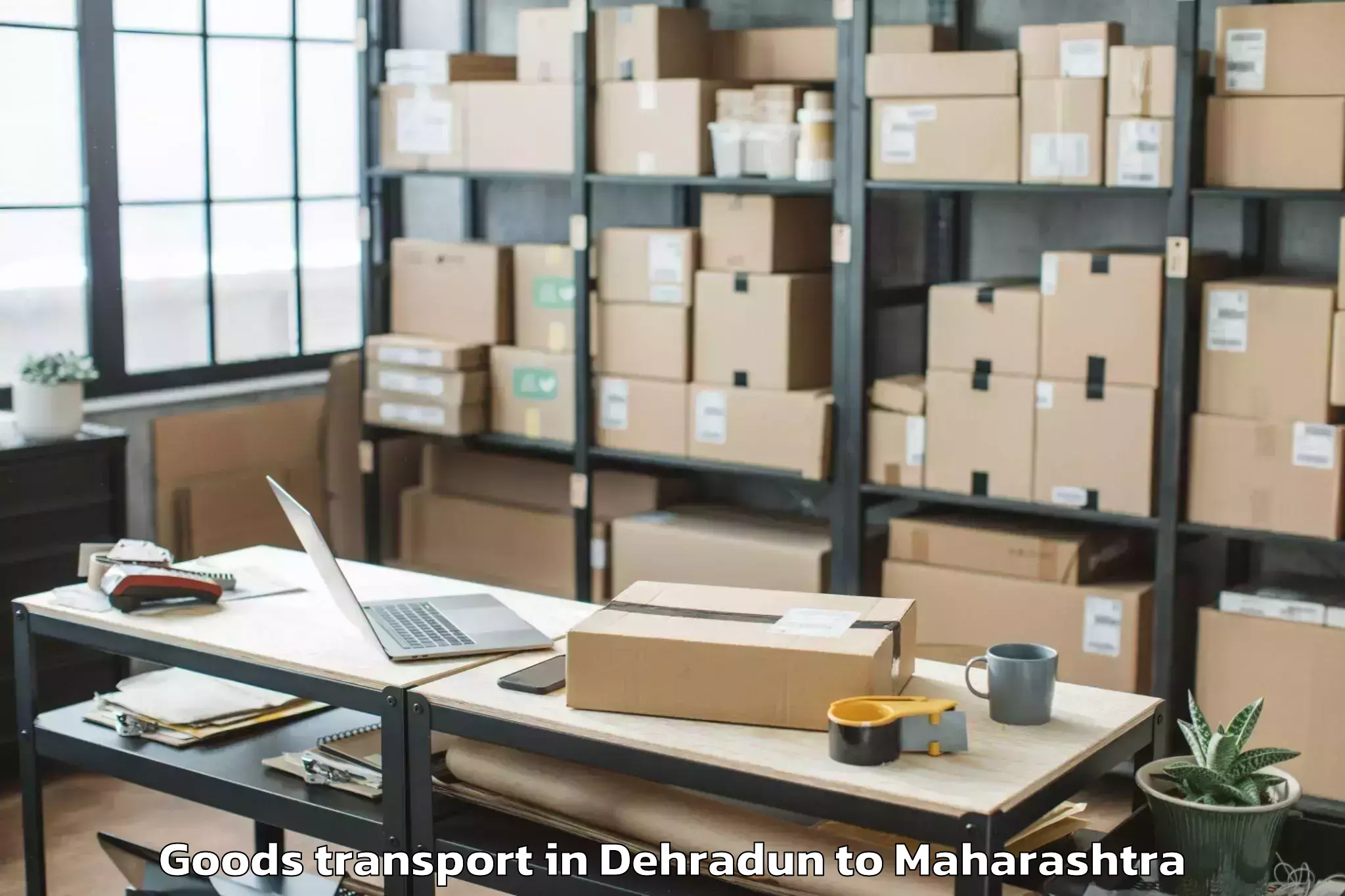 Top Dehradun to Korpana Goods Transport Available